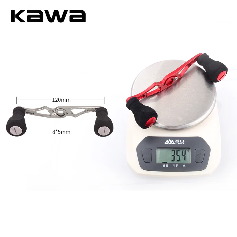 Kawa Fishing Reel Handle Alloy Aluminum EVA Knob For Da/AbBait Casting Reel Fishing Tackles Reel Handle 8*5mm Hole Size DIY Reel
