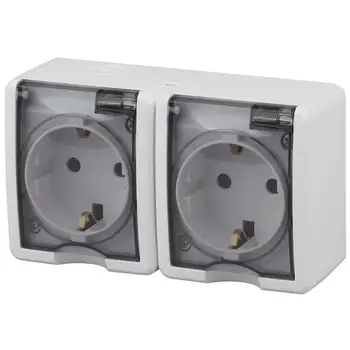 

11-2403-01 era socket 2 H2P + E IP54, 16ах-250в, oh, era expert, white (8/80/1280) 5055945551594