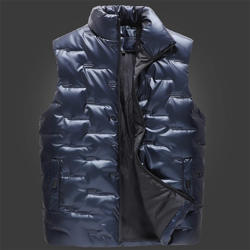 Down cotton waistcoat for men autumn and winter light trend sleeveless waistcoat new vest down jacket or men traveling leisure