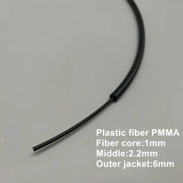 200mtr POF plastic optical fiber PMMA 1.0mm core,outer dia 6mm,Japanese