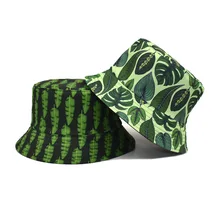 

2022 New Summer Woman Bucket Hats Beach Sun Protect Wear Men's Cap Hip Hop Outdoor Trip Fishing Forest Green Sunscreen Unisex