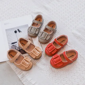 

Cute Bow Girl Flats Spring Kids Girl Princess Single Shoes Kids Casual Shallow Fitness Babies Girls Shoes for Party Size 21-30