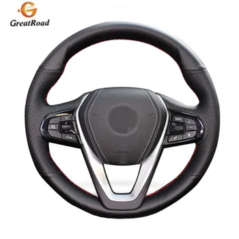 

Hand-stitched Black Leather Steering Wheel Cover for BMW G30 530i 540i 520d 530e 2016-2018 G32 GT 630i 630d 2017-2018