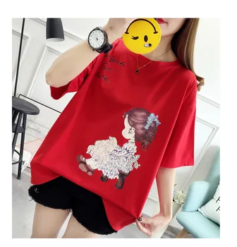 

2020 Tops Harajuku Graphic Casual Gray O-Neck Plants are friends Drop ship wholesale