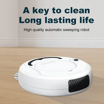 

Robot Vacuum Cleaner Multifunction 3-In-1 Smart USB Rechargeable Dry Wet Sweeping Floor Cleaner Dust Catcher