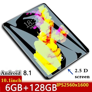 

10.1 inch Tablet PC 2.5D Tempered Glass 4G Phone Call Android 8.0 Ten Core 6GB RAM 128GB ROM 8.0MP IPS Wi-Fi Cards Tablets PC