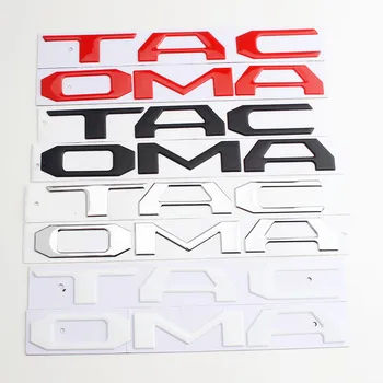 

1PCS 3D Raised ABS Emblem Badge Letter Insert For Toyota Tacoma 4 Colors Car Accessories Car Styling