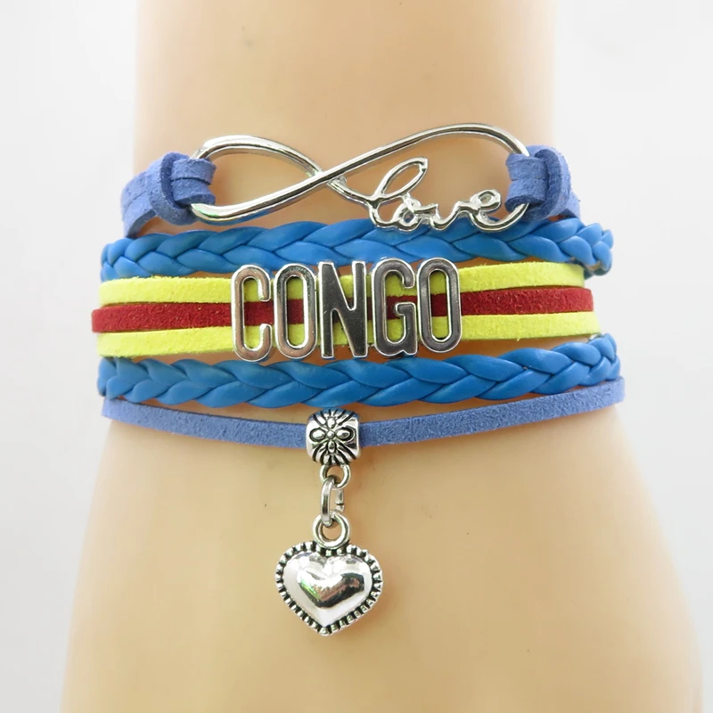 Браслет Infinity Love Congo модный замшевый браслет Dr хит продаж женские и мужские
