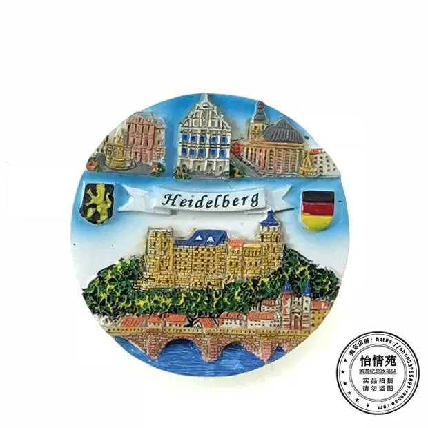 3D пасты для холодильника магнит Koblenz туристические сувениры суонбург Гейдельберг Германия Путешествия Сувенир Пейзаж холодильник магнит