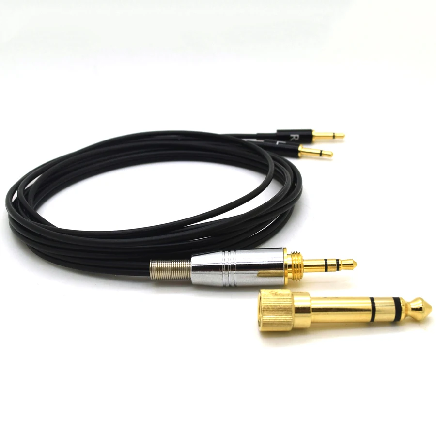 Upgraded Headphone Cable for Sennheiser HD477 HD497 HD212 pro EH250 EH350 for msur 650 Replacement Wire 6 35 3 5mm to 2 5mm