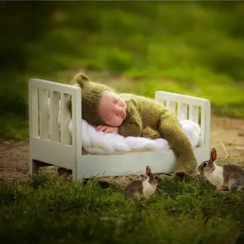 

Newborn Props For Photography Wood Bed Newborn Posing Baby Photography Props Photo Studio Crib Props For Photo Shoot Posing Sofa