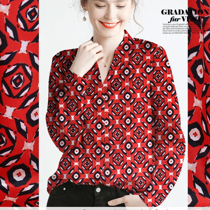 

108cm wide silk stretch satin fabric meter 19mm brand printed silk fabric satin soft dress shirt fabric wholesale silk cloth