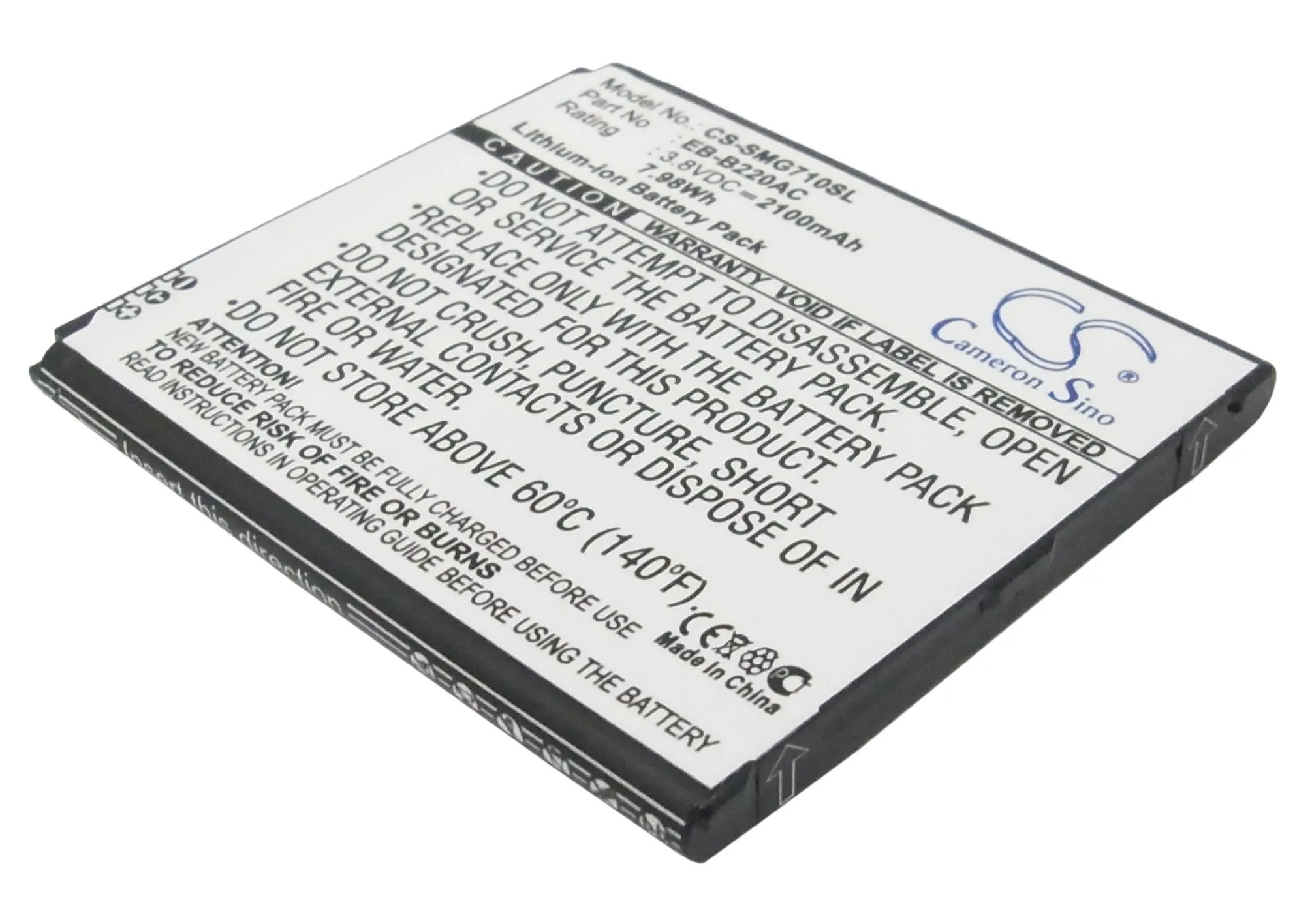 Cameron sino 2100 мА/ч, батарея для SAMSUNG Galaxy Grand 2 Duos SM-G7102 G7105 G7105L G7106 G7108 G710L G710S EB-B220AC