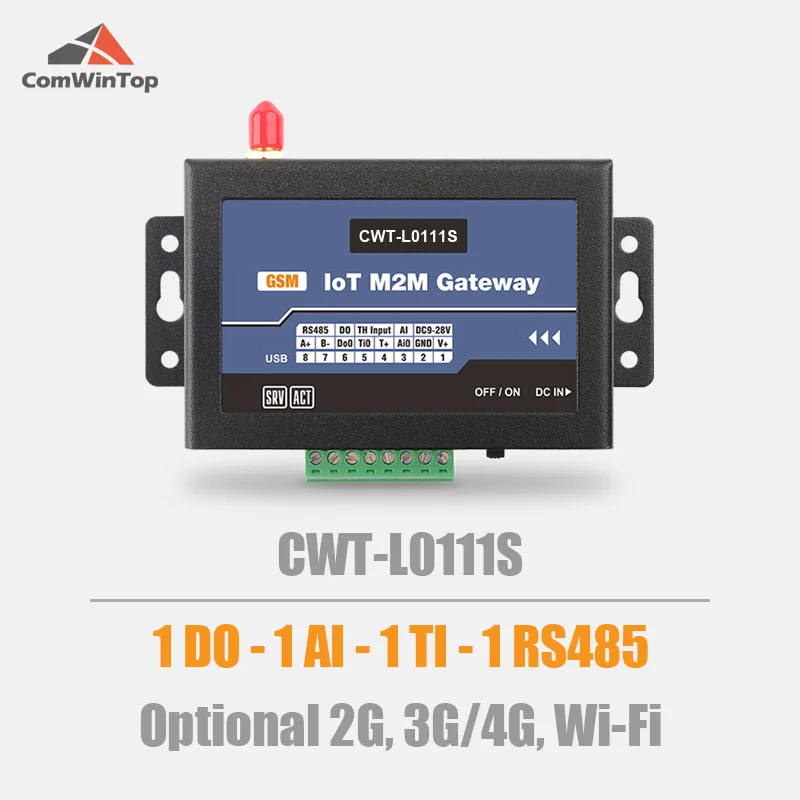 CWT L0111S 1Do 1Ai 1Ti RS485 Modbus Gprs 3G 4G Wi Fi Rtu модем Iot шлюз| |