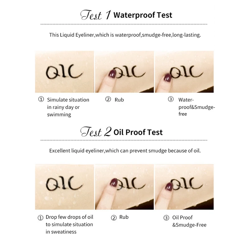 Быстросохнущая черная жидкая Водостойкая Подводка для глаз Liquid Make Up Eye Liner