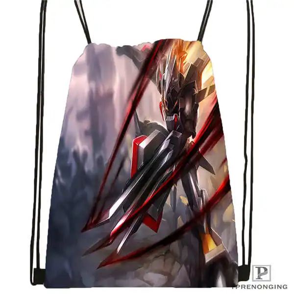 Drawstring Backpack Custom digimon(31) походная сумка на шнурке милый рюкзак для детей(черная спинка) 31x40 см# 180612-03-digimon - Цвет: Drawstring Backpack