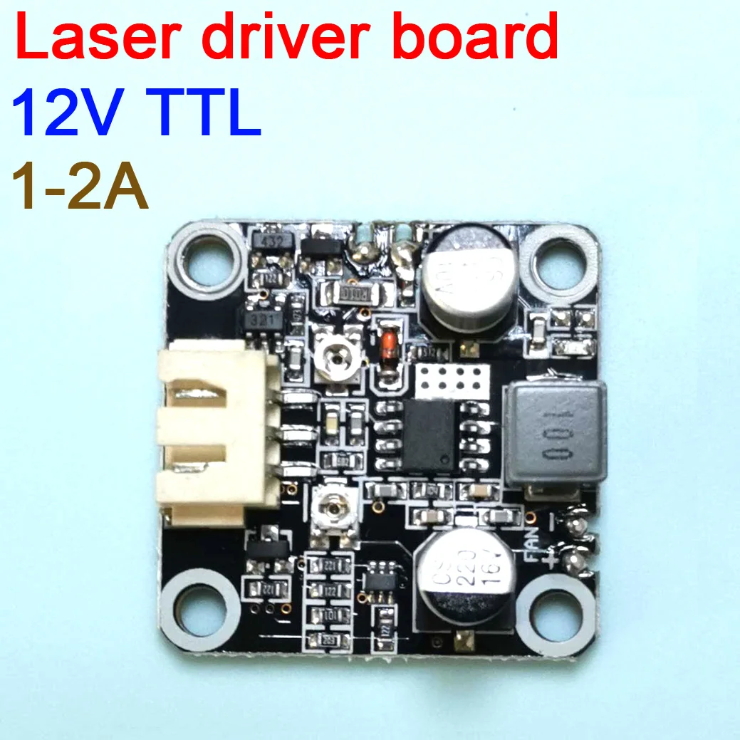 Плата драйвера LD для лазерного диода с TTL модуляционным током 1A - 2A 12 В