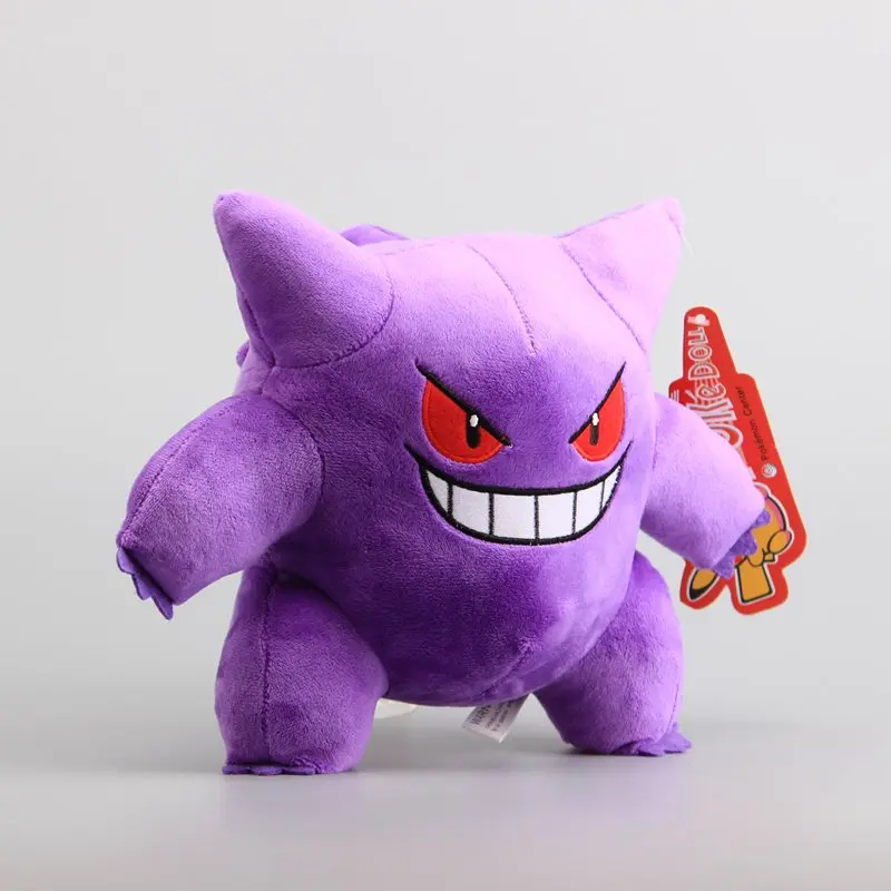 Аниме Gengar фиолетовая плюшевая игрушка мультяшная фигурка мягкие куклы 21 см