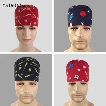 

High quality doctor nurse unisex medical cap printing surgical cap 100% breathable nurse work cap care scrub cap beauty care hat