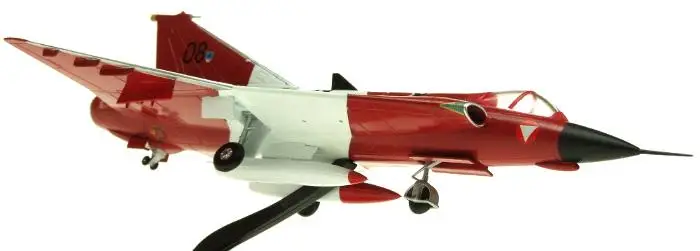 Швеция SAAB DRAKEN J350 2-й авиаполк 1/72 литой самолет модель самолета AV72