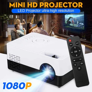 

HD 1080P Portable LED Projector Home Cinema Theater Movie Portable Projector bluetooth Video Projector LED LCD AV USB SD HDMI