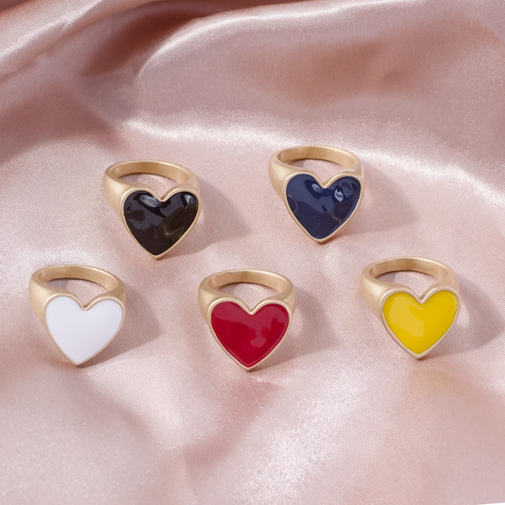 Lost Lady Female Women's Rings Wedding Alloy Enamel Love Heart Eye Round Rings Gifts Women Girl Party Fashion Jewelry ring set gold color rings wedding rings finger ring gold color ring wedding ring adjustable rings stainless steel ring tibetan silver rings signet ring finger watch ring chain ring half face ring amethyst zirconia ring silver ring opening ring fidget spinner ring sparkling heart ring tungsten ring zircon crystal ring moissanite diamond ring color change ring ceramic ring animal ring