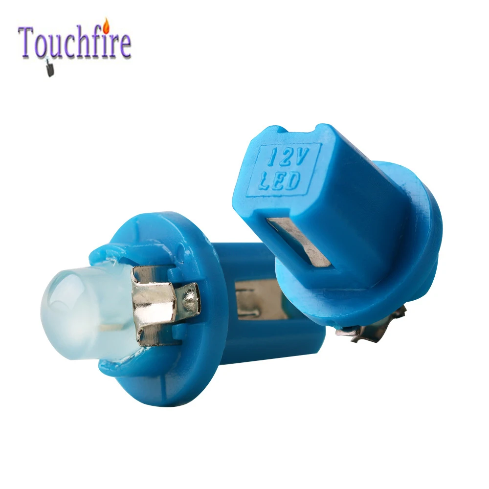 100 шт./лот T5 B8.5D B8.5 1SMD светодиодный автомобильный COB светильник на приборную панель, автомобильный инструментальный светильник, 12 В, белый, синий, желтый, красный, зеленый