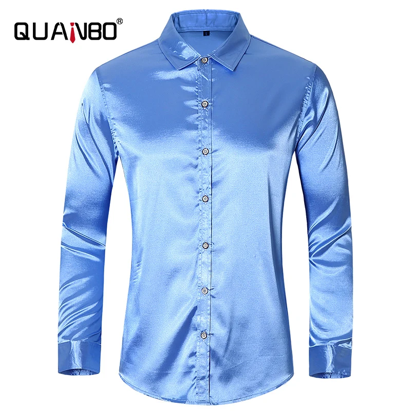 QUANBO 8 Colors Men's Shirt Regular Fit Poplin Long Shirts Big Size 5xl 6xl 7xl Solid Color Business Casual Mens Dress Shirts QUANBO 8 Colors Men's Shirt Regular Fit Poplin Long Shirts Big Size 5xl 6xl 7xl Solid Color Business Casual Mens Dress Shirts