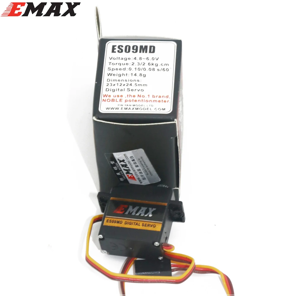 

EMAX ES09MD Dual-bearing Special Swash Metal Digital Servo For TREX Align 450 Helicopter