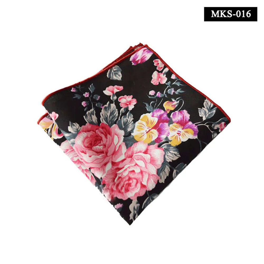  9 PCS Men's Colorful Floral Printed Handkerchief Pocket Square Hanky Accessories YXTIE0320A