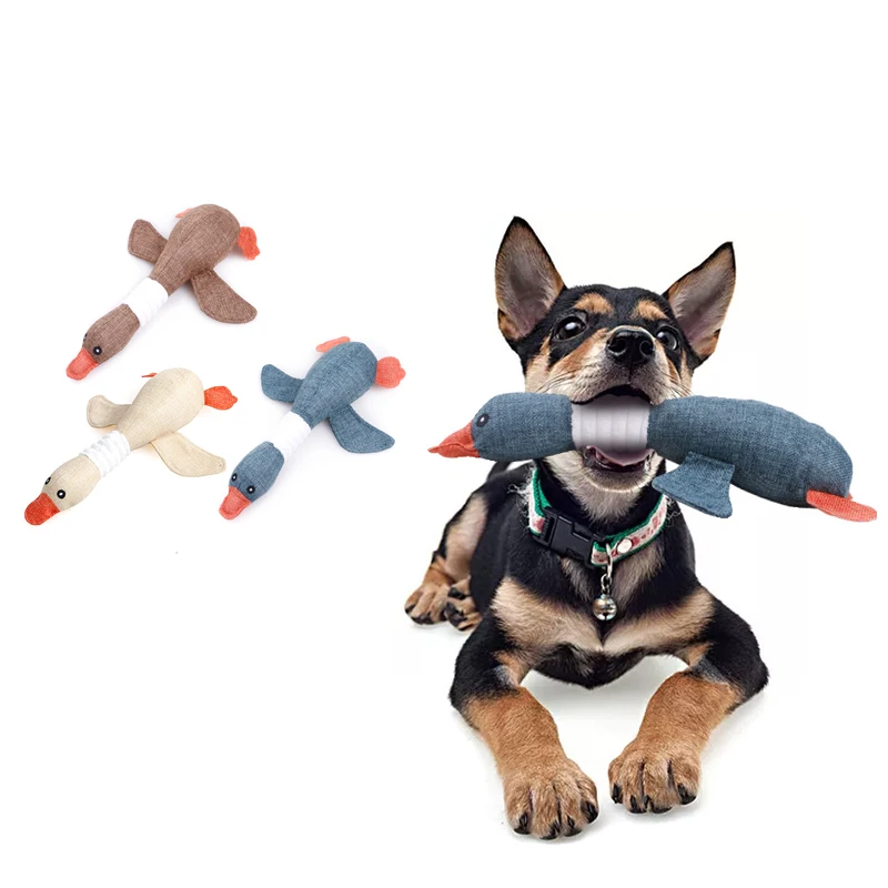 

Cloth chew toy pet creak small and medium sized dog chew creak creak sound toy creative simulation geese pet supplies dog toys