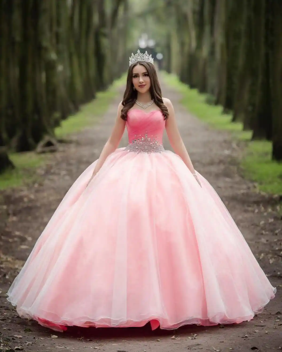 Precioso Vestido De Baile Rosa Vestido Para Quinceaneras Con Cuentas De Cristal De Amor Princesa Para Ninas 16 Vestidos Dulces 15 Anos De Fiesta De Cumpleanos Aliexpress