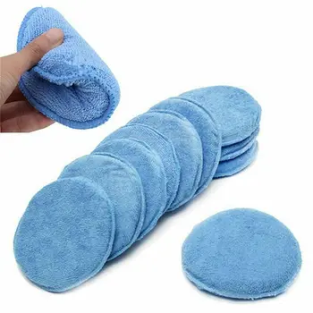 

Cleaning Sponge Pad Microfiber Waxing 4.7 Inch Blue Accessories Bumpers