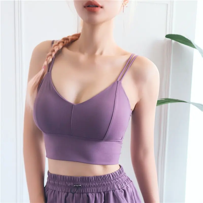new double camisole sports underwear female three-...