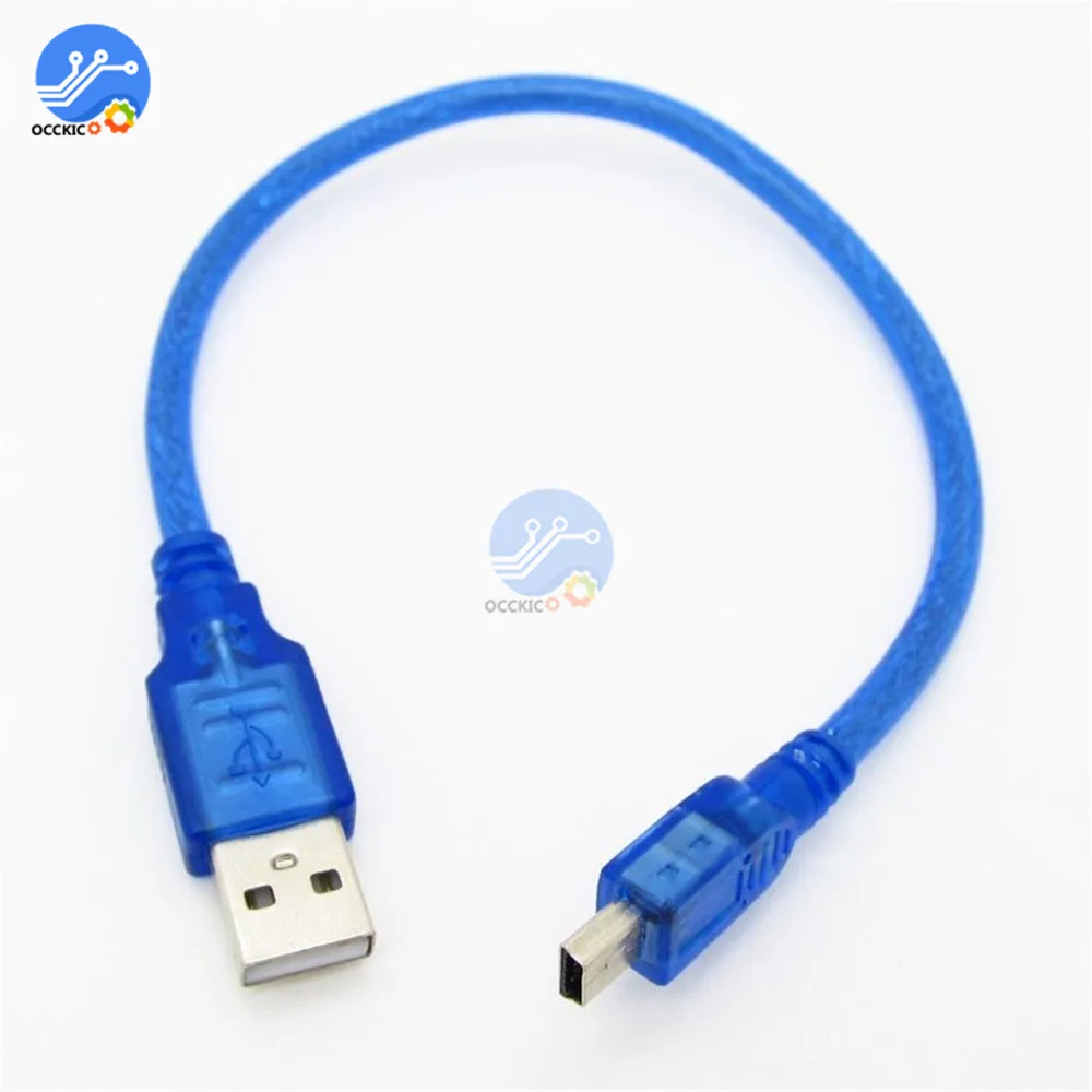 30 см мини USB кабель Mini для быстрой зарядки и передачи данных MP3 MP4 плеера цифровой