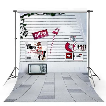 

TAIBO Vinyl Background Photography Old Television Magazine Plate Background Scenes Photo Studio Backdrop Photocall