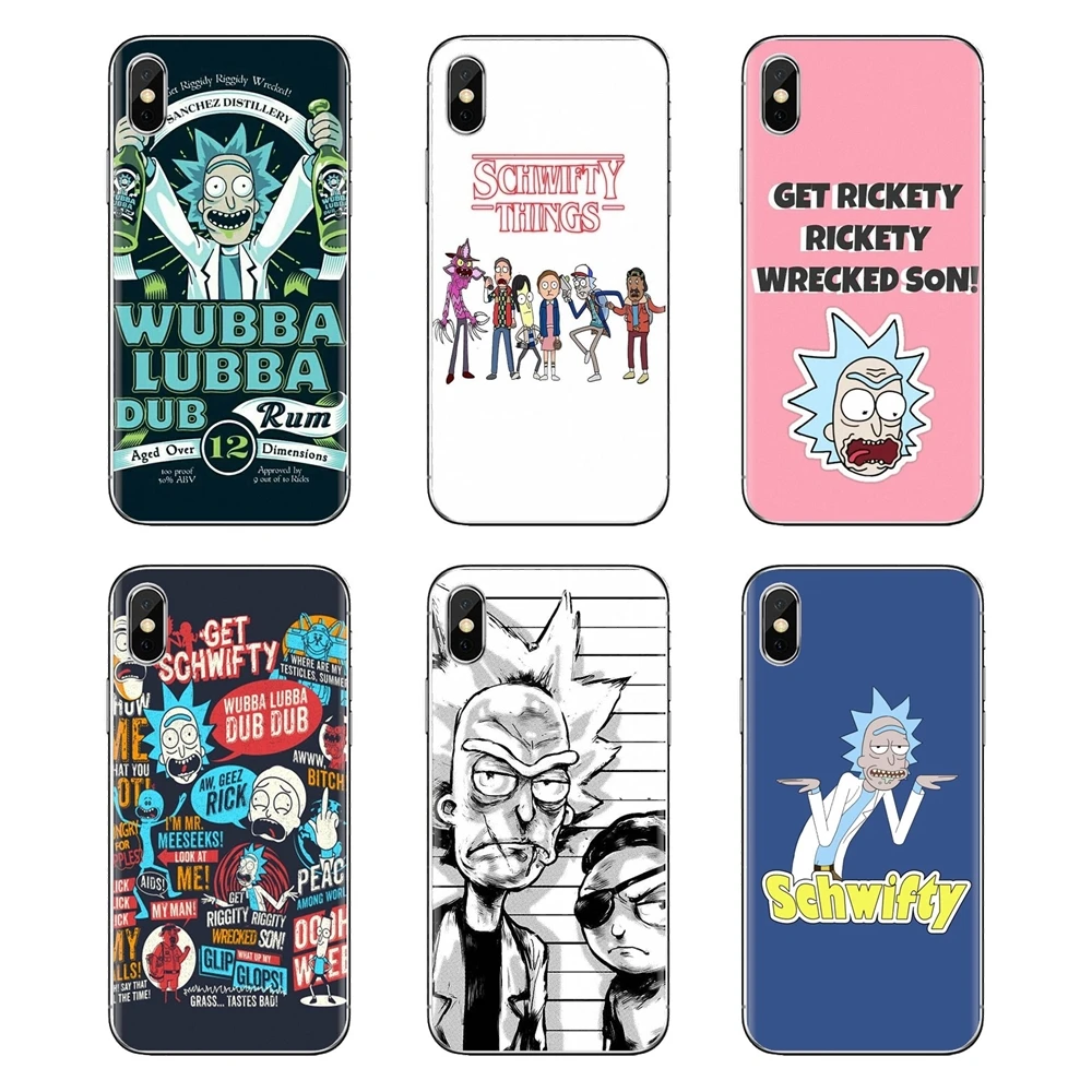 For LG G3 G4 Mini G5 G6 G7 Q6 Q7 Q8 Q9 V10 V20 V30 X Power 2 3 K10 K4 K8 2017 rick and morty Transparent Soft Cases Covers |