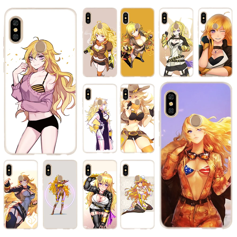 Soft Silicone Redmi Case For Xiaomi 9a 8a 7a 6a 5a 4a 9at 9Prime 9 8 7 6 5 K20Pro Cover beautiful blond anime girl Bag | Мобильные