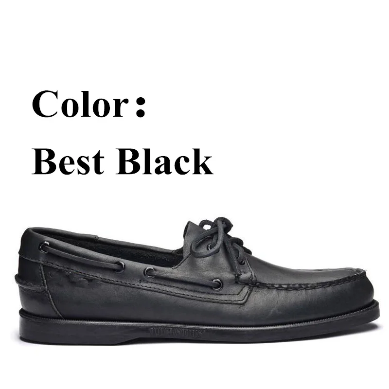 Men Women Genuine Leather Docksides Classic Boat Shoes,Homme Femme Blue White Plus Big Size 36-46 Brand Flats Loafers 2019A069
