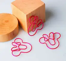 

4pcs Cute Paper Clip Shaped Pin Cartoon Paper Clip Paper
