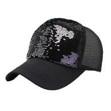 Модная сетчатая демисезонная бейсболка с блестками, летняя повседневная Подарочная бейсболка для мужчин и женщин, шляпы, хлопок, регулируемый зонт