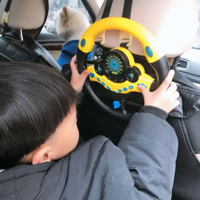 Copilot игрушечное рулевое колесо с подсветкой Музыка смешной интерактивный вождения колесо для детей