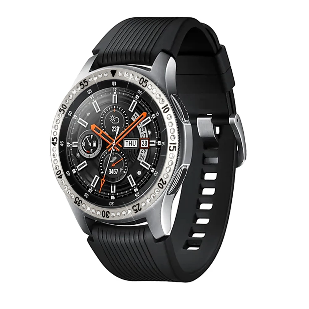 Ободок для samsung gear S3 Frontier модный металлический набор Бриллиантовая оправа для samsung Galaxy Watch 42 мм 46 мм аксессуары для часов