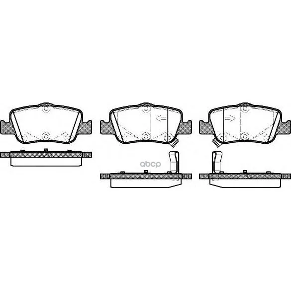 1356 02_[0446602180]!Колодки Дисковые З Toyota Auris/Corolla 1.4d-4d/1.4vvti/1.6vvti/2.0d-4d 07 Remsa 135602 Remsa арт. 135602