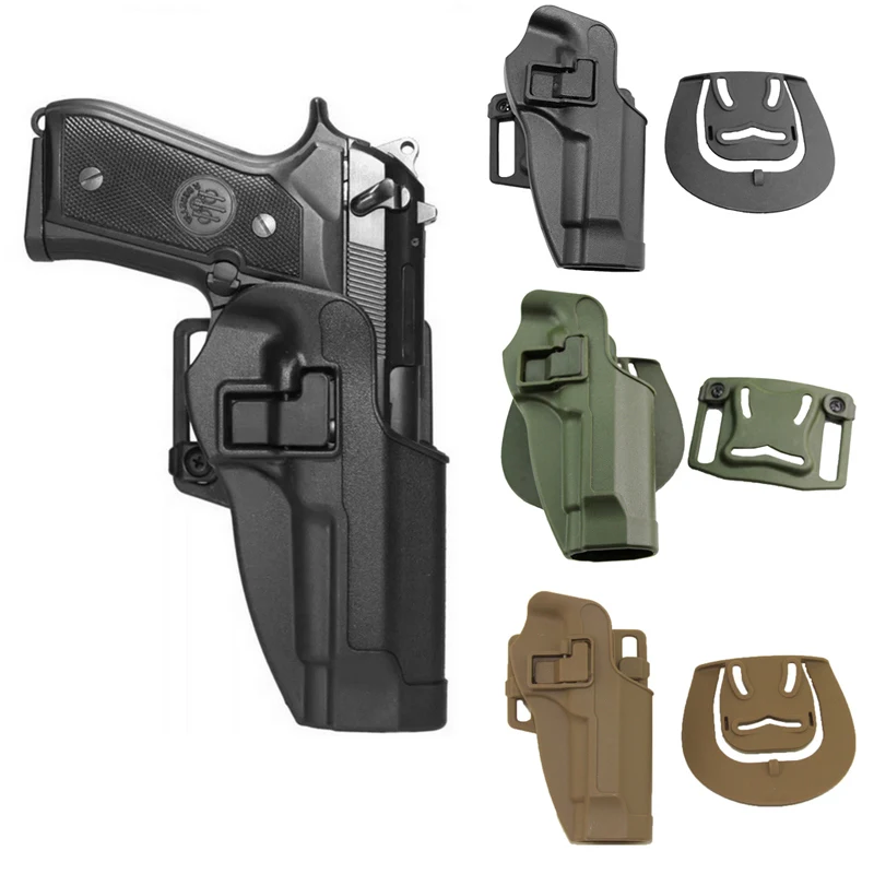 

Tactical Army CQC Holster Military Hunting Right Hands Airsoft Pistol Waist Gun Accessories for Beretta92 96 M9