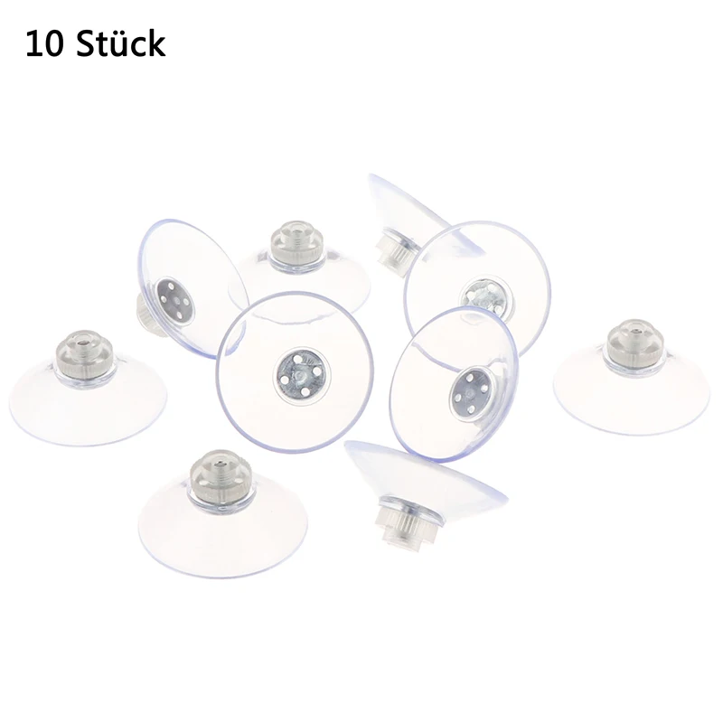 10pcs Suction Cup With Thumbscrew sucker metal nut stud thread bathroom window glass wall mount furniture fixture sign holder