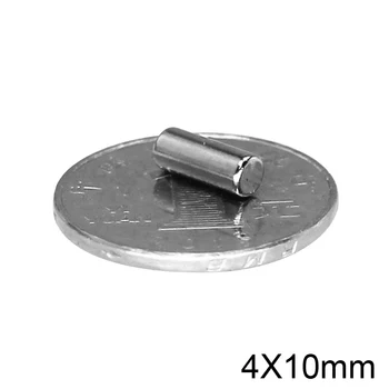 

5/20/50/100pcs 4x10 mm Strong Cylinder Rare Earth Magnet 4mmx10mm Round Neodymium Magnets 4x10mm Mini Small N35 Magnet 4*10 mm