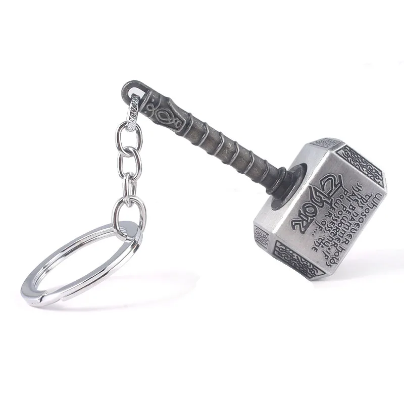 

Revolving Avengers Thor Axe Hammer marvel Keychain gloves The Dark World Key Finder Iron Man Keyring Jewelry