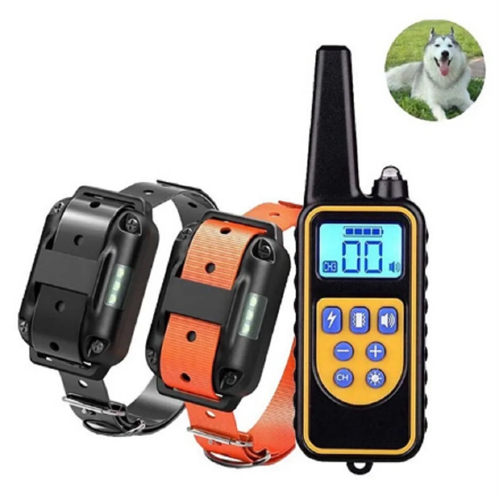 Dog Training Electric Shock Collar Rechargeable Waterproof Remote
