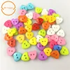 100pcs 11mm small Heart Resin Buttons Mixed Colors two holes for Sewing or Scrapbooking 1